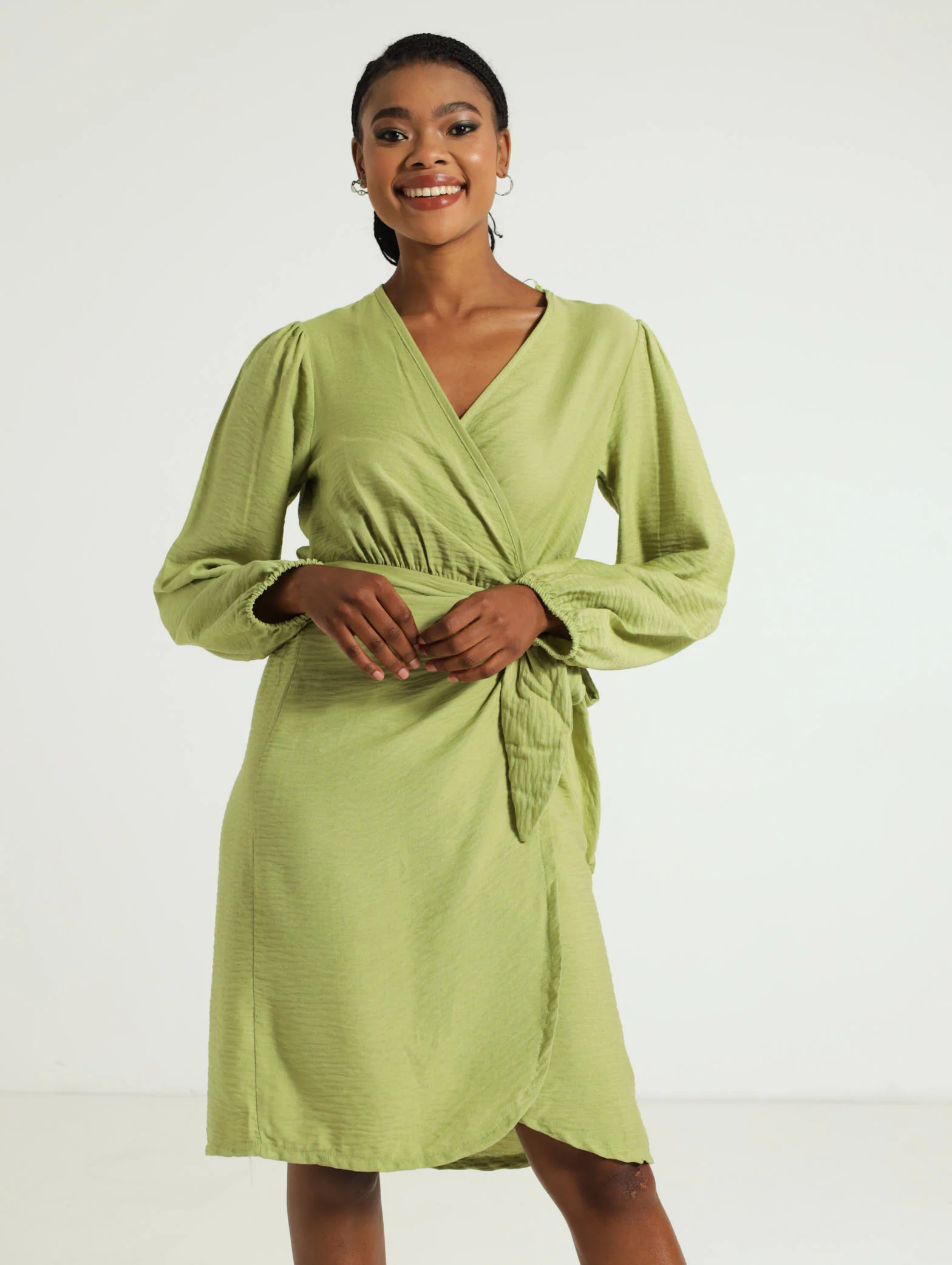 Wrap Textured Dress