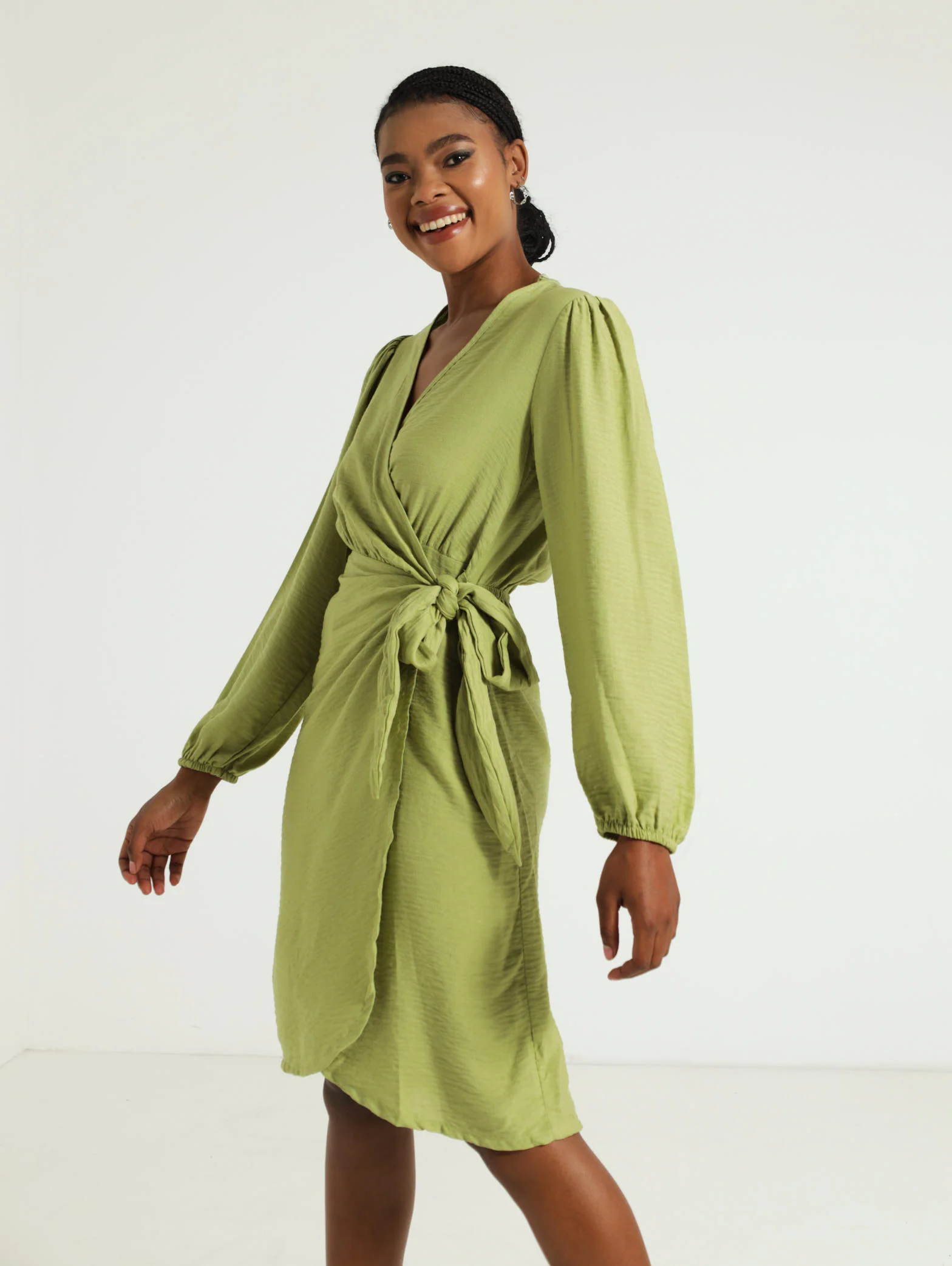 Wrap Textured Dress - Image 2