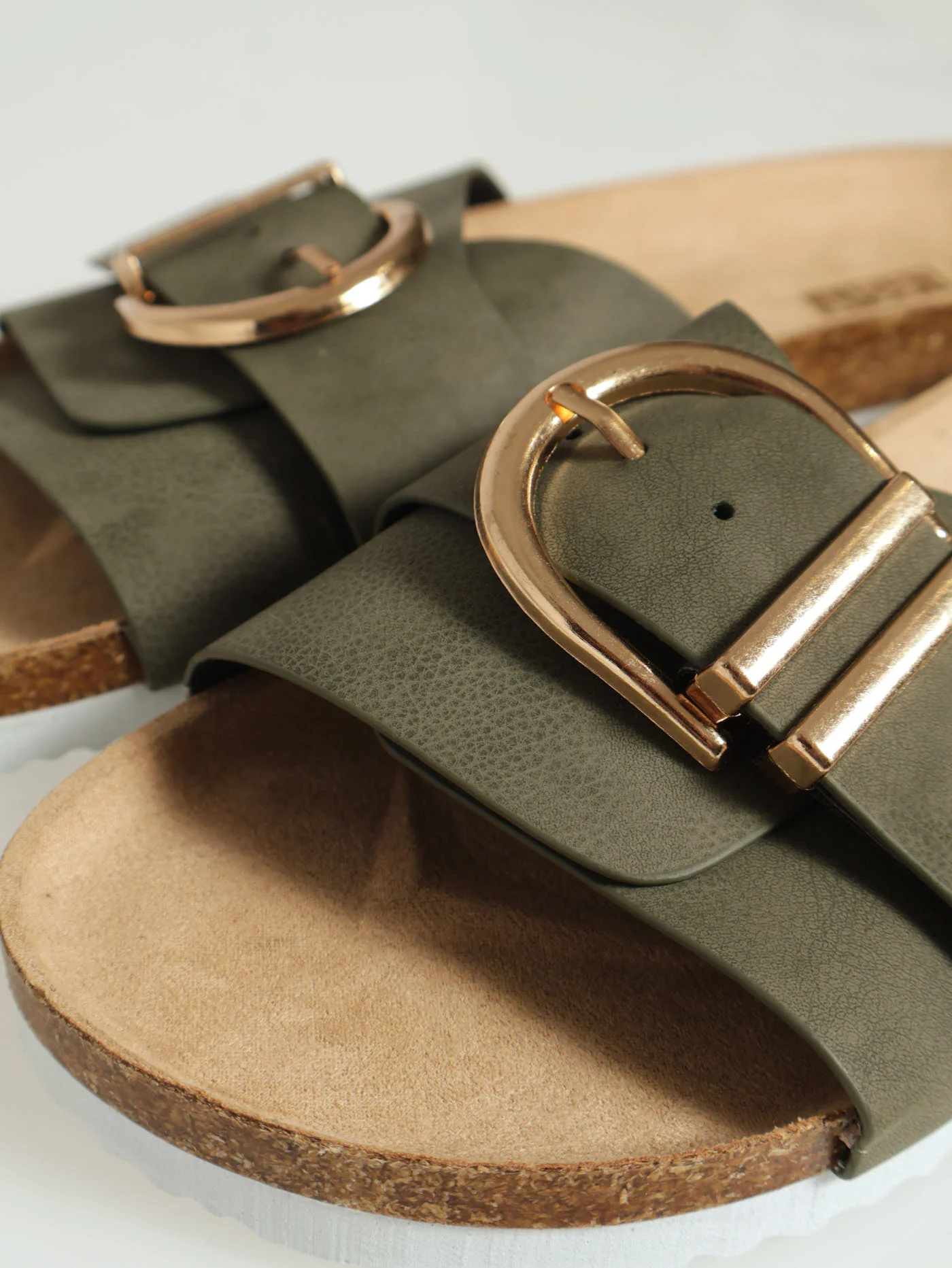 X-One Strap Buckle Push In Sandal - Fatigue - Image 2