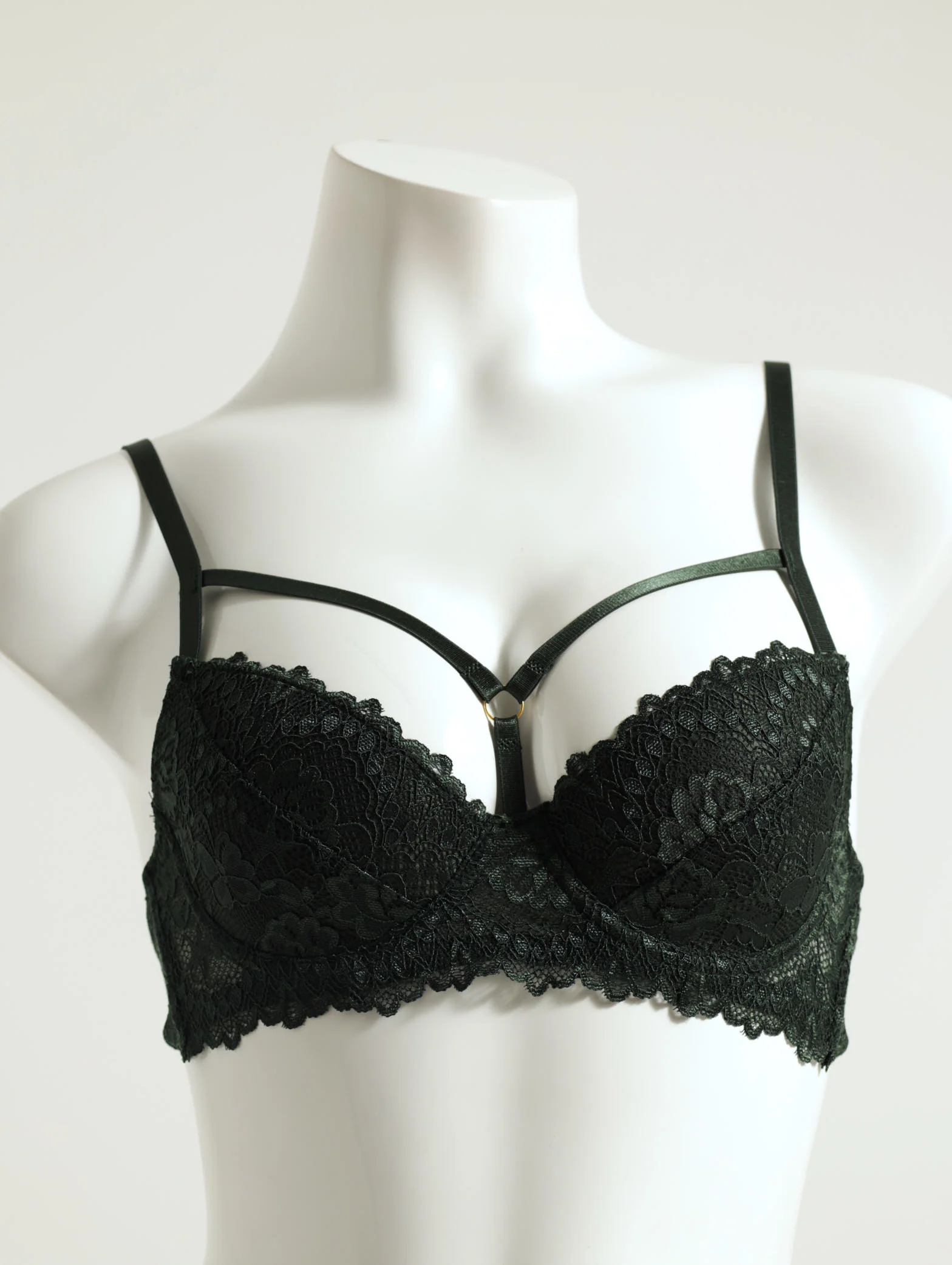 Y-Front Strappy Plunge Bra